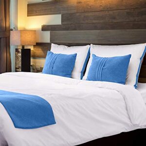 Utopia Bedding Bed Pillows for Sleeping Queen Size (Blue), Set of 2, Cooling Hotel Quality, Gusseted Pillow for Back, Stomach or Side Sleepers