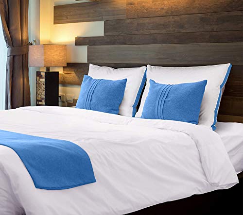 Utopia Bedding Bed Pillows for Sleeping Queen Size (Blue), Set of 2, Cooling Hotel Quality, Gusseted Pillow for Back, Stomach or Side Sleepers