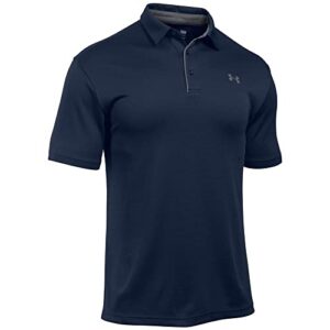 Under Armour Men's Tech Golf Polo , Midnight Navy (410)/Graphite , Large