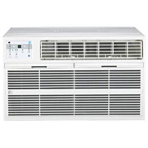 perfectaire 4patw8000 8,000 btu thru-the-wall air conditioner with remote control, eer 10.6, 300-350 sq. ft. coverage, white, 8,000 btu 115v