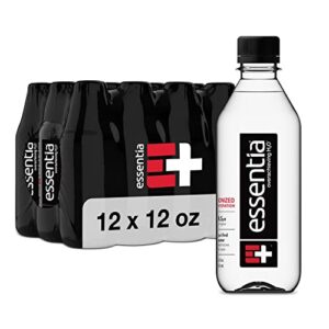 essentia water; ionized alkaline bottled water; 99.9% pure; 9.5 ph or higher; consistent quality in every bpa and phthalate-free bottle; 12 fl oz (pack of 12)