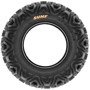 Set of 4 SunF Power.I ATV UTV all-terrain Tires 25x8-12 Front & 25x10-12 Rear, 6 PR, Tubeless A033