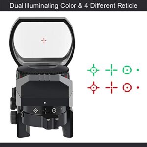 Feyachi Reflex Sight - Adjustable Reticle (4 Styles) Both Red and Green in one Sight!