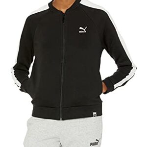 PUMA Women's Archive Logo T7 Track Jacket, Black, S