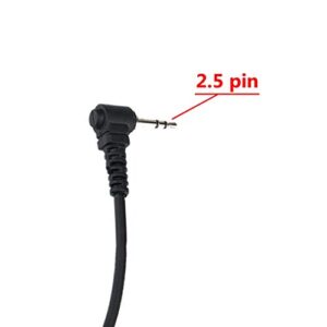 KEYBLU 1 Pin G Shape Walkie Talkie Earpiece Headset for Motorola Talkabout MH230R MR350R T200 T260 T460 T600 T800 Radio (2 pcs)