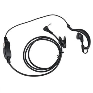 keyblu 1 pin g shape walkie talkie earpiece headset for motorola talkabout mh230r mr350r t200 t260 t460 t600 t800 radio (2 pcs)