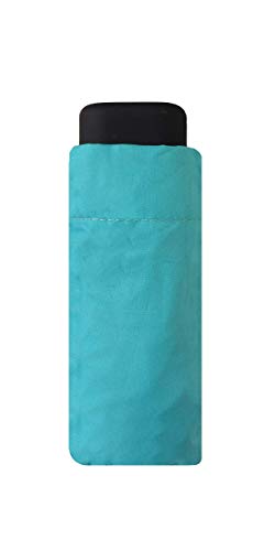 SMATI Mini compact folding umbrella - Pocket size 18cm, windproof, 200g ultra light, manual, travel umbrella, mixed umbrella, TURQUOISE color