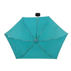 SMATI Mini compact folding umbrella - Pocket size 18cm, windproof, 200g ultra light, manual, travel umbrella, mixed umbrella, TURQUOISE color