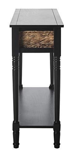 Safavieh Home Collection Christa Distressed Black 3-Drawer Storage Console Table