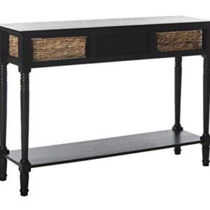 Safavieh Home Collection Christa Distressed Black 3-Drawer Storage Console Table