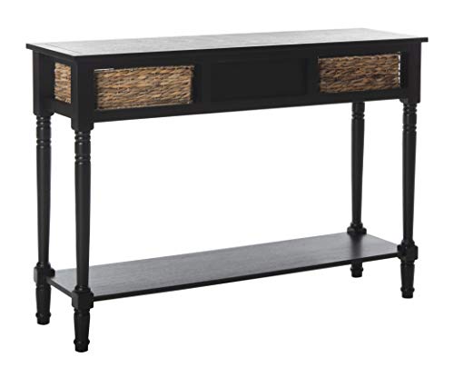 Safavieh Home Collection Christa Distressed Black 3-Drawer Storage Console Table