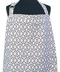 LK Baby Nursing Cover for Breastfeeding Privacy Soft 100% Cotton in Grey White