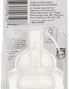 Philips AVENT Anti-Colic Nipple, Clear, 2 Slow Flow, 2 Count