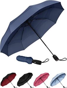 repel umbrella the original portable travel umbrella - umbrellas for rain windproof, strong compact umbrella for wind and rain, perfect car umbrella, golf umbrella, backpack, and on-the-go