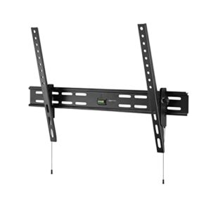 amazon basics heavy-duty tilting tv wall mount for 37" to 80" tvs up to 120 lbs, black