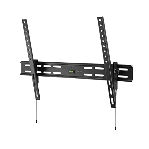 Amazon Basics Heavy-Duty Tilting TV Wall Mount for 37" to 80" TVs up to 120 lbs, Black