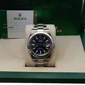 Rolex Datejust Ii 41mm Steel Blue Dial Men's Watch 116334