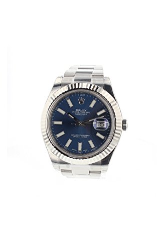 Rolex Datejust Ii 41mm Steel Blue Dial Men's Watch 116334