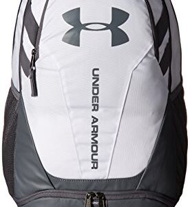 Under Armour Hustle 3.0 Backpack, White (100)/Graphite, One Size Fits All