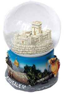 snowdome israel templ of jerusalem snowglobe second temple holyland 93mm