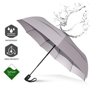 Repel Umbrella The Original Portable Travel Umbrella - Umbrellas for Rain Windproof, Strong Compact Umbrella for Wind and Rain, Perfect Car Umbrella, Golf Umbrella, Backpack, and On-the-Go