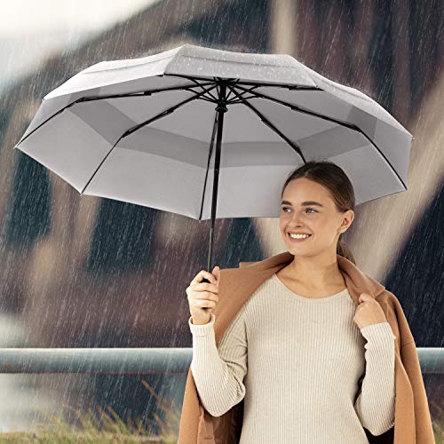 Repel Umbrella The Original Portable Travel Umbrella - Umbrellas for Rain Windproof, Strong Compact Umbrella for Wind and Rain, Perfect Car Umbrella, Golf Umbrella, Backpack, and On-the-Go