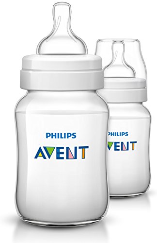 Philips Avent Anti-Colic Baby Bottles Clear, 9oz, 2 Piece