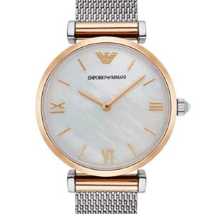 Emporio Armani Women's AR2068 Retro Two Tone Quartz Watch