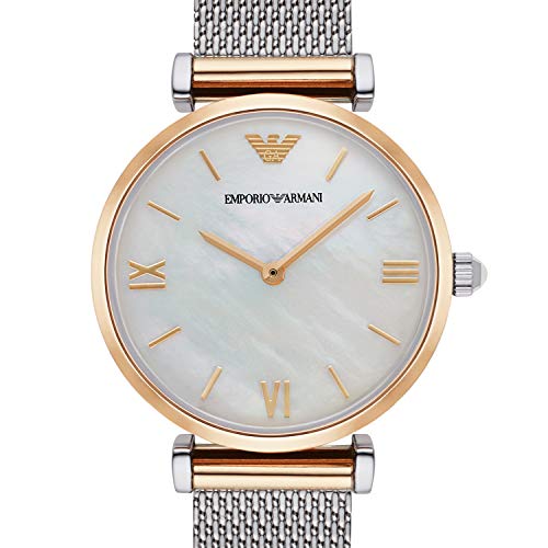 Emporio Armani Women's AR2068 Retro Two Tone Quartz Watch