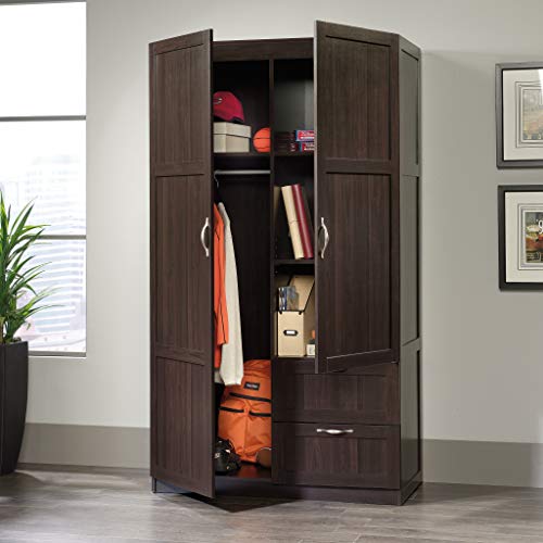 Sauder Large Storage Cabinet, Cinnamon Cherry Finish