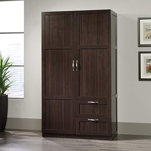 Sauder Large Storage Cabinet, Cinnamon Cherry Finish