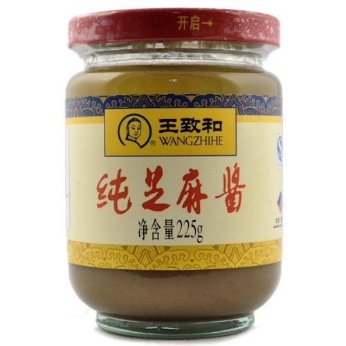 Wang Zhihe Pure Sesame Paste + Free one NineChef Spoon (1 Bottle)