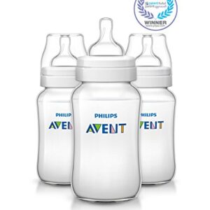 Philips Avent Anti-colic Baby Bottles Clear, 11oz, 3 Piece