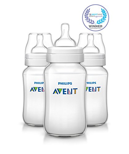 Philips Avent Anti-colic Baby Bottles Clear, 11oz, 3 Piece