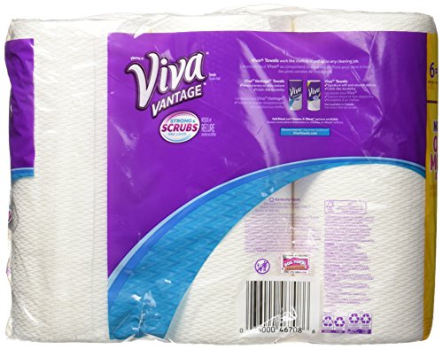 VIVA Vantage Choose-A-Sheet Paper Towels, White, Big Roll, 6 Count (Pack of 1)