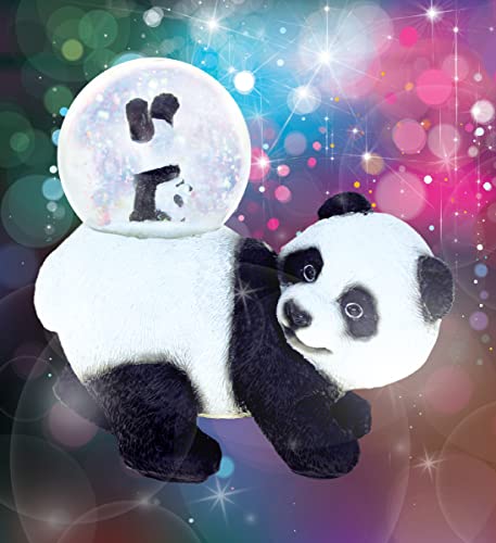 COTA Global Panda Snow Globe - Wildlife Animal Water Globe Figurine with Sparkling Glitter, Zoo Collectible Novelty Ornament for Home Decor, for Birthdays, Christmas, Valentine – 45mm