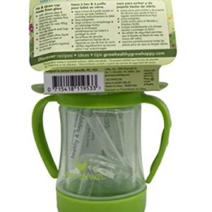 green sprouts Glass Sip & Straw Cup, Light Lime, 6 Months+