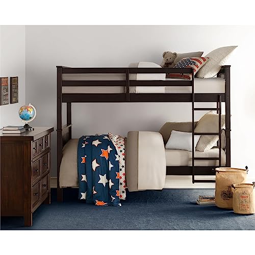 Dorel Living Twin Bunk Bed, Espresso