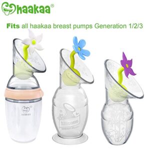 Haakaa Silicone Breast Pump Stopper 1 pk (White)