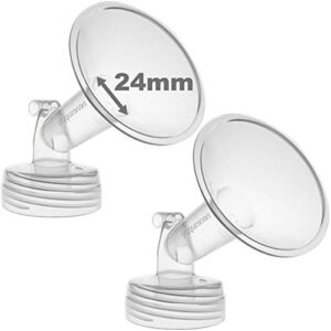nenesupply 24mm 2 pc flanges compatible with spectra s2 spectra s1 9 plus breastpumps replacement to spectra pump parts and spectra flange. compatible with spectra s2 parts and spectra 24mm
