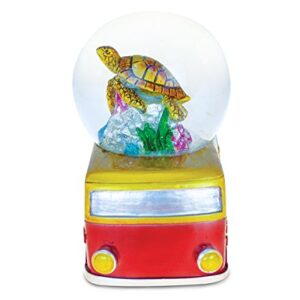 COTA Global Van with Sea Turtle Snow Globe - Water Globe Figurine with Sparkling Glitter, Collectible Novelty Ornament for Home Decor, for Birthdays, Christmas, and Valentine's Day - 65mm