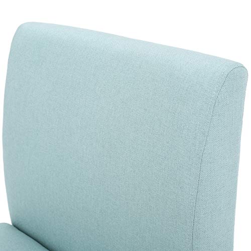 Christopher Knight Home Kassi Fabric Accent Chair, Light Blue