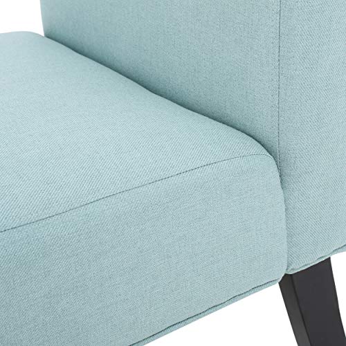 Christopher Knight Home Kassi Fabric Accent Chair, Light Blue