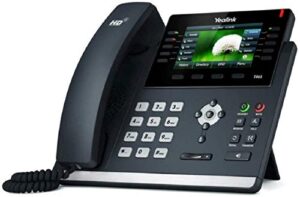 yealink sip-t46s ip phone, 16 lines. 4.3-inch color display. dual-port gigabit ethernet, 802.3af poe, power adapter not included