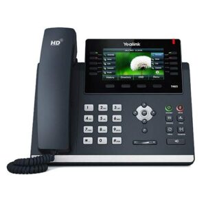 Yealink SIP-T46S IP Phone, 16 Lines. 4.3-Inch Color Display. Dual-Port Gigabit Ethernet, 802.3af PoE, Power Adapter Not Included