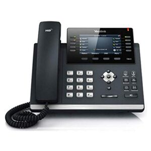 Yealink SIP-T46S IP Phone, 16 Lines. 4.3-Inch Color Display. Dual-Port Gigabit Ethernet, 802.3af PoE, Power Adapter Not Included