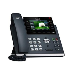 Yealink SIP-T46S IP Phone, 16 Lines. 4.3-Inch Color Display. Dual-Port Gigabit Ethernet, 802.3af PoE, Power Adapter Not Included