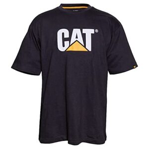 caterpillar mens tm logo t-shirt t shirt, black, large us