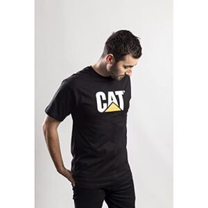 Caterpillar mens Tm Logo T-shirt T Shirt, Black, Large US