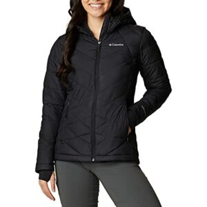 Columbia Women's Heavenly Hooded Jacket, Black, 3X Plus